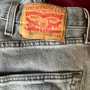 Levi’s 501s grey 38x34. Men’s size